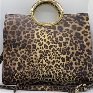 Animal print BCBG handbag